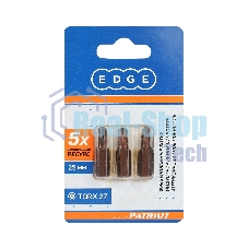 Бита EDGE by PATRIOT T27, сталь S2, длина 25 мм, 2шт в блистере
