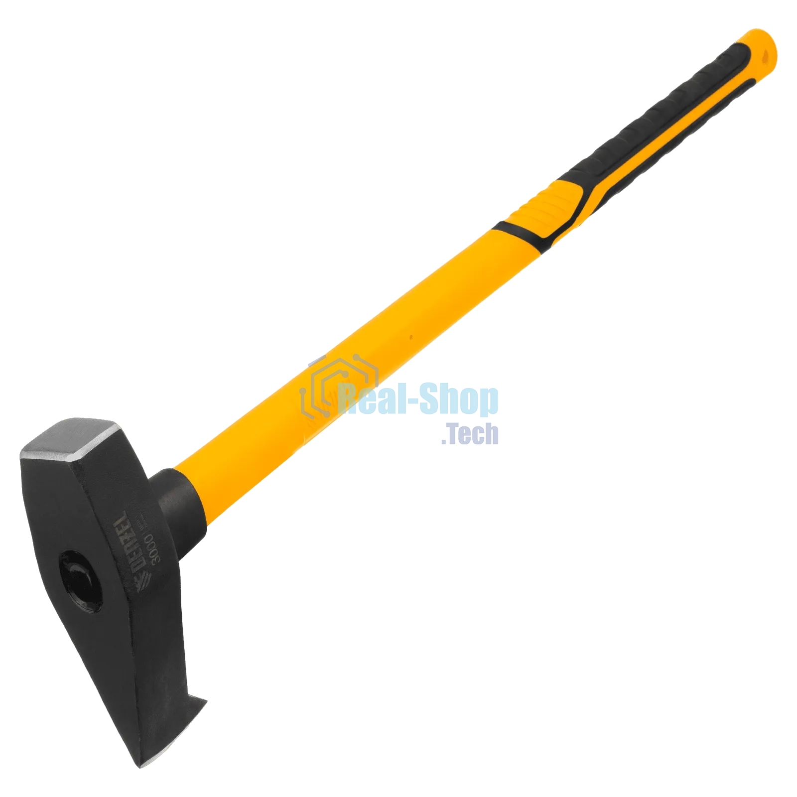 Колун-кувалда Denzel 3000 г, кованая, фибергласовая рукоятка c TPR покрытием, 880 мм