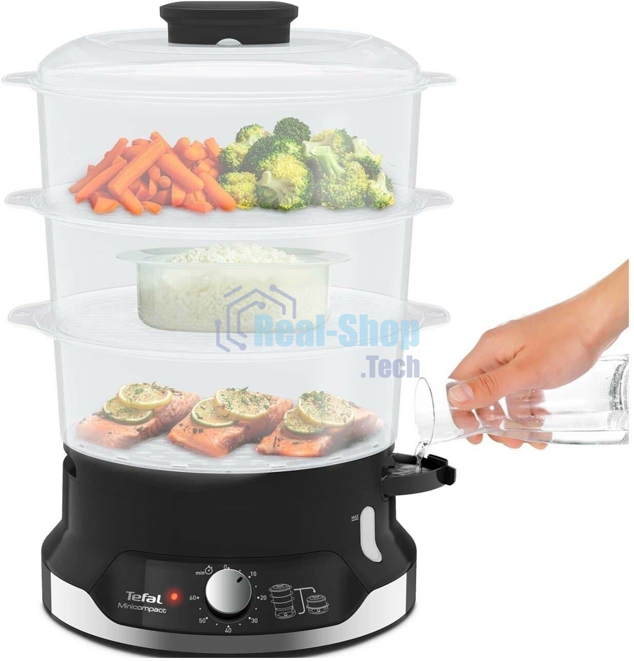 Пароварка электрическая Tefal VC204810