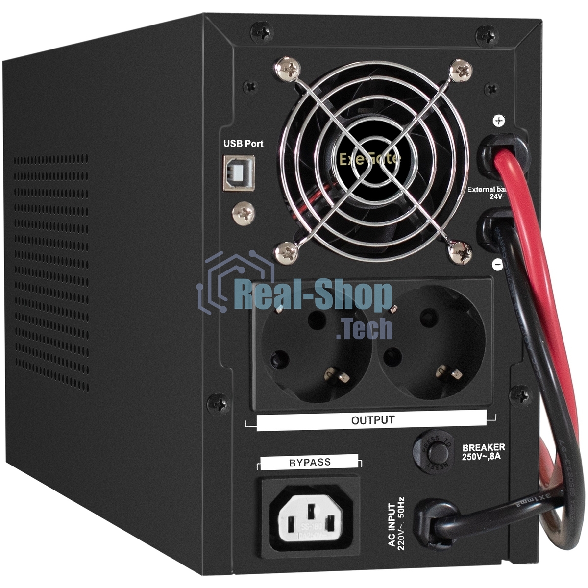 Комплект Источник бесперебойного питания EX295988RUS + батарея 120Aч EX282988RUS 2шт (инвертор, синус, для котла) ExeGate SineTower SZ-1500.LCD.AVR.2SH.1C13.USB <1500VA/1200W, чистый синусоида, LCD дисплей, AVR, 2хSchuko+1хC13, USB, линейно-интерактивный, черный> + батарея ExeGate DT 12120 (12В, 120Ач) 2шт