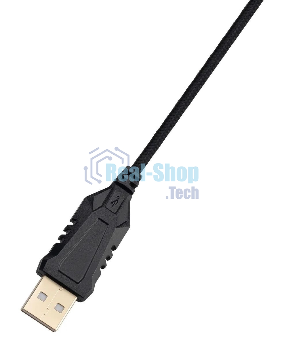 Мышь проводная GMNG XM007 черный/красный, 10000 dpi, USB, кнопки - 7