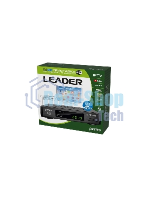 Приставка Perfeo (PF-A4412) LEADER DVB-T2/C для цифр.TV, Wi-Fi, IPTV, HDMI, 2 USB, DolbyDigital, пульт ДУ