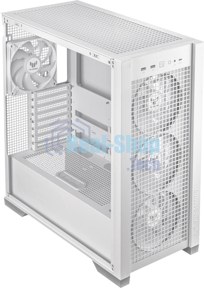 Компьютерный корпус ASUS TUF GAMING GT302 TG ARGb белый/GT302/ARGb FANS/WHT (90DC00I3-B19000)