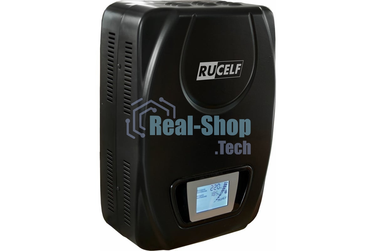 Стабилизатор RUCELF SDW.II-12000-L рабочий диапазон: 110-275В 10000Вт 217-223В