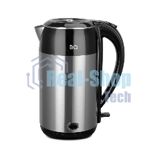 Чайник электрический BQ KT2030SW черный/стальной