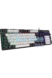 Клавиатура проводная Defender Dark Knight R GK-077, USB, черный/белый