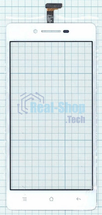 Сенсорное стекло (тачскрин) для OPPO R1, белое
