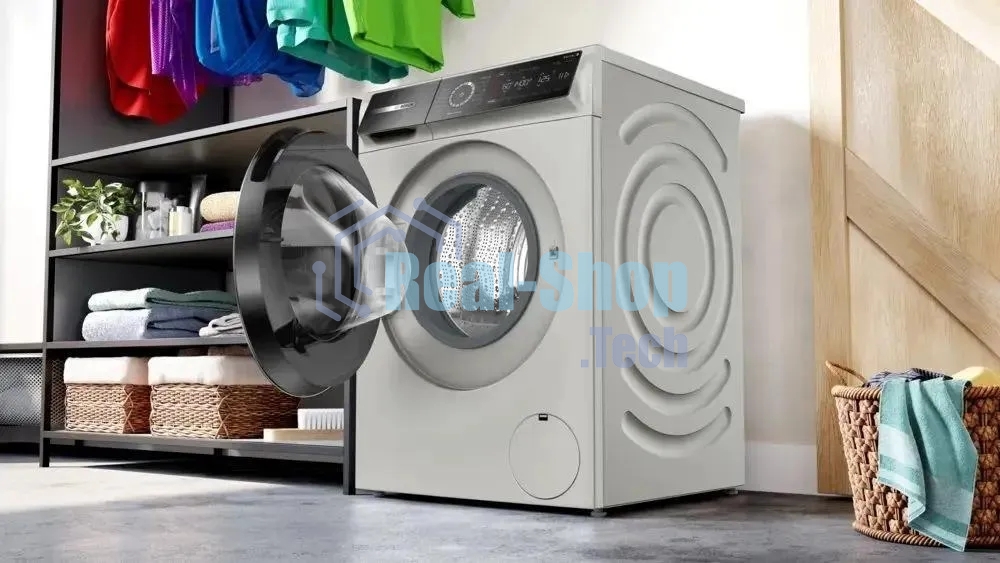 Стиральная машина Bosch Serie 8 WGb2440XME серебро, загрузка фронтальная 9 кг, 1400 об/мин., класс: А+++