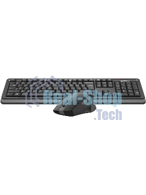 Комплект клавиатура+мышь A4Tech FStyler FGS1035Q беспроводной, USB, 2000 DPI, чёрный/серый