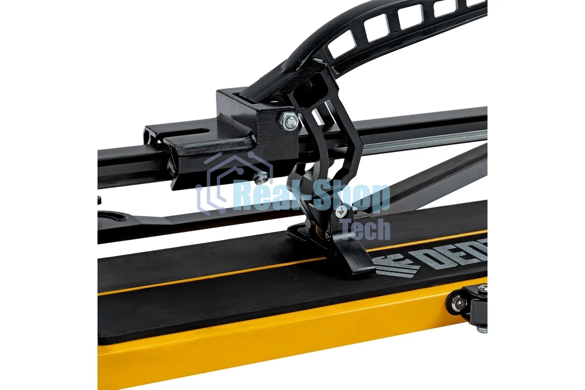 Плиткорез рельсовый Denzel 1000х16мм, каретка на подш., стальная станина, усил. рукоятка-пенал