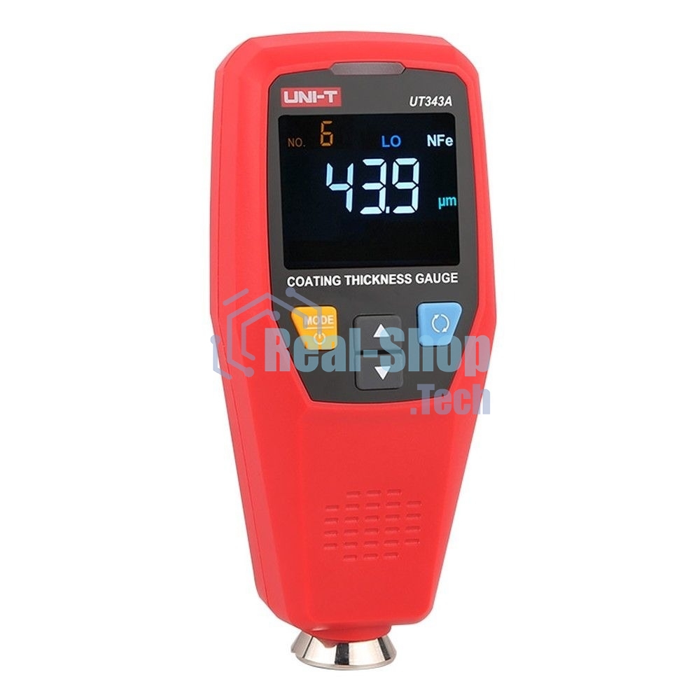 Толщиномер UNI-T UT343A диаметр измеряемой площади 20 мм, min толщина объема 0,5 мм
