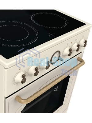 Плита электрическая Gorenje GECS5B70CLI бежевый, конфорок 4 электрических, духовка 70 л, 50 см x 85 см x 59.4 см