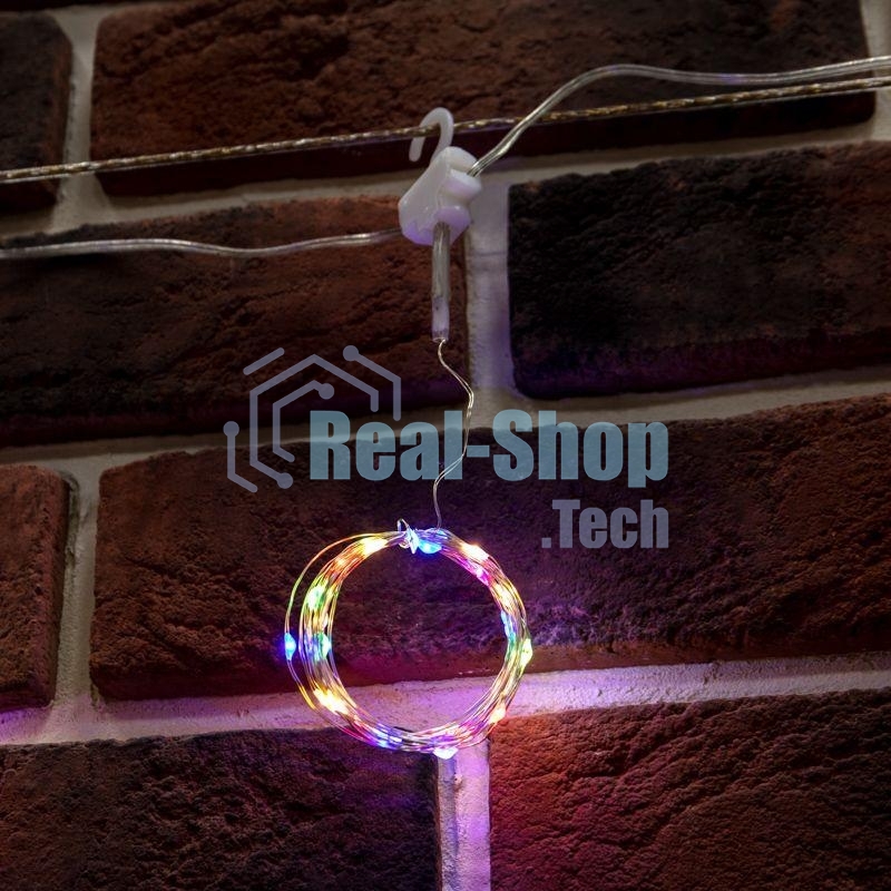 Гирлянда Neon-night светодиодный занавес из росы 3х3м 300 LED IP20 USB + пульт управления с крючками для крепления мультиколор