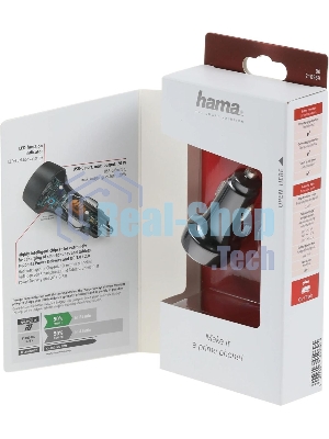 Автомобильное зарядное устройство Hama H-210569 1.67A+3A+2.22A PD универсальное черный