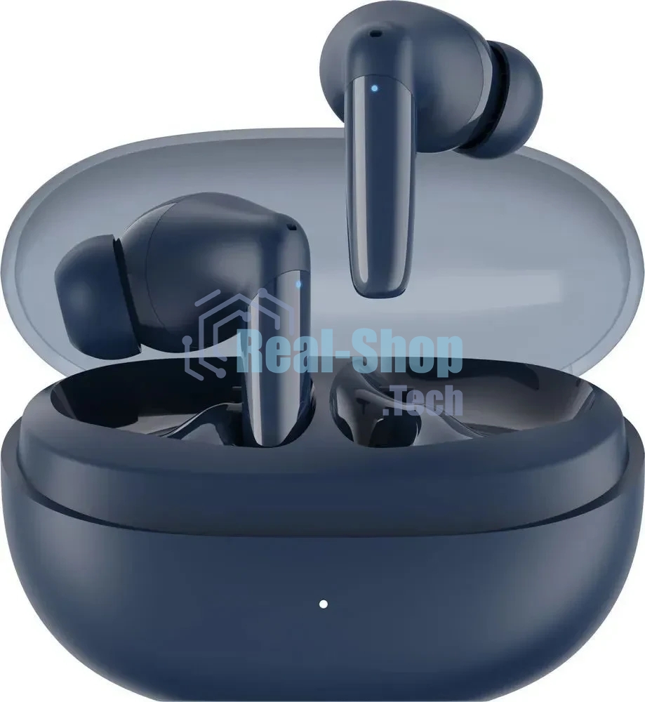 Наушники TWS Tecno Buds 4 темно-синий, внутриканальные, Bluetooth, до 6 ч