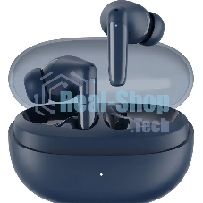 Наушники TWS Tecno Buds 4 темно-синий, внутриканальные, Bluetooth, до 6 ч
