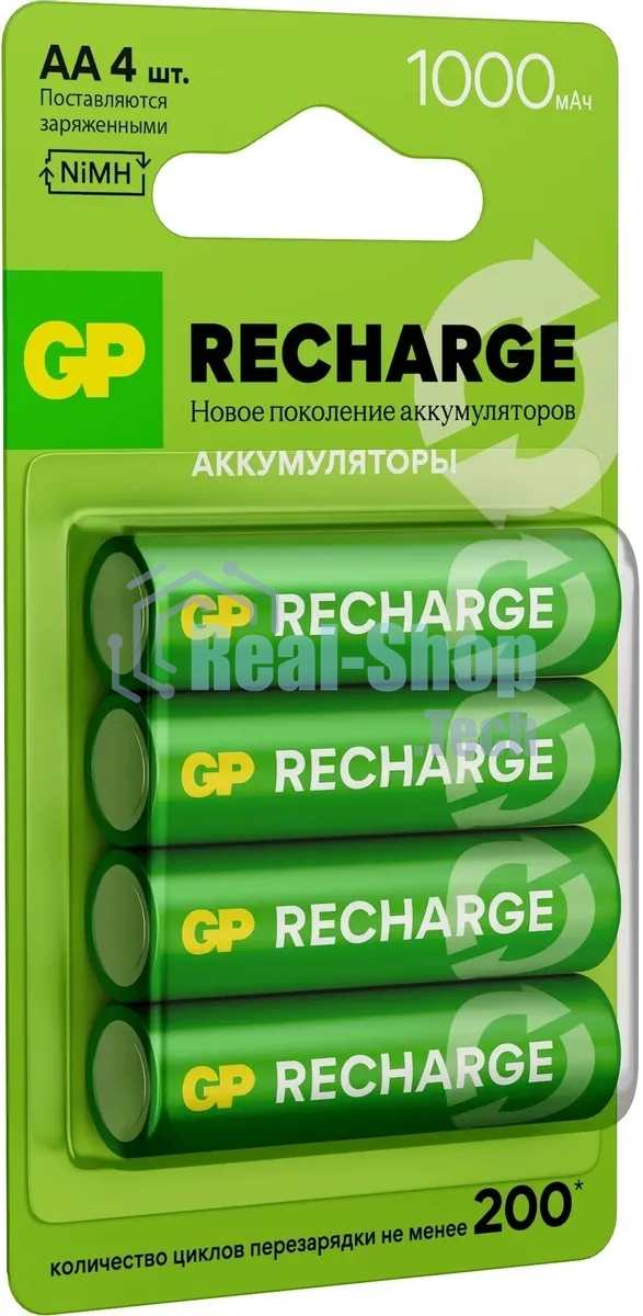 Аккумулятор GP Smart Energy AA NiMH 1000mAh (4шт)