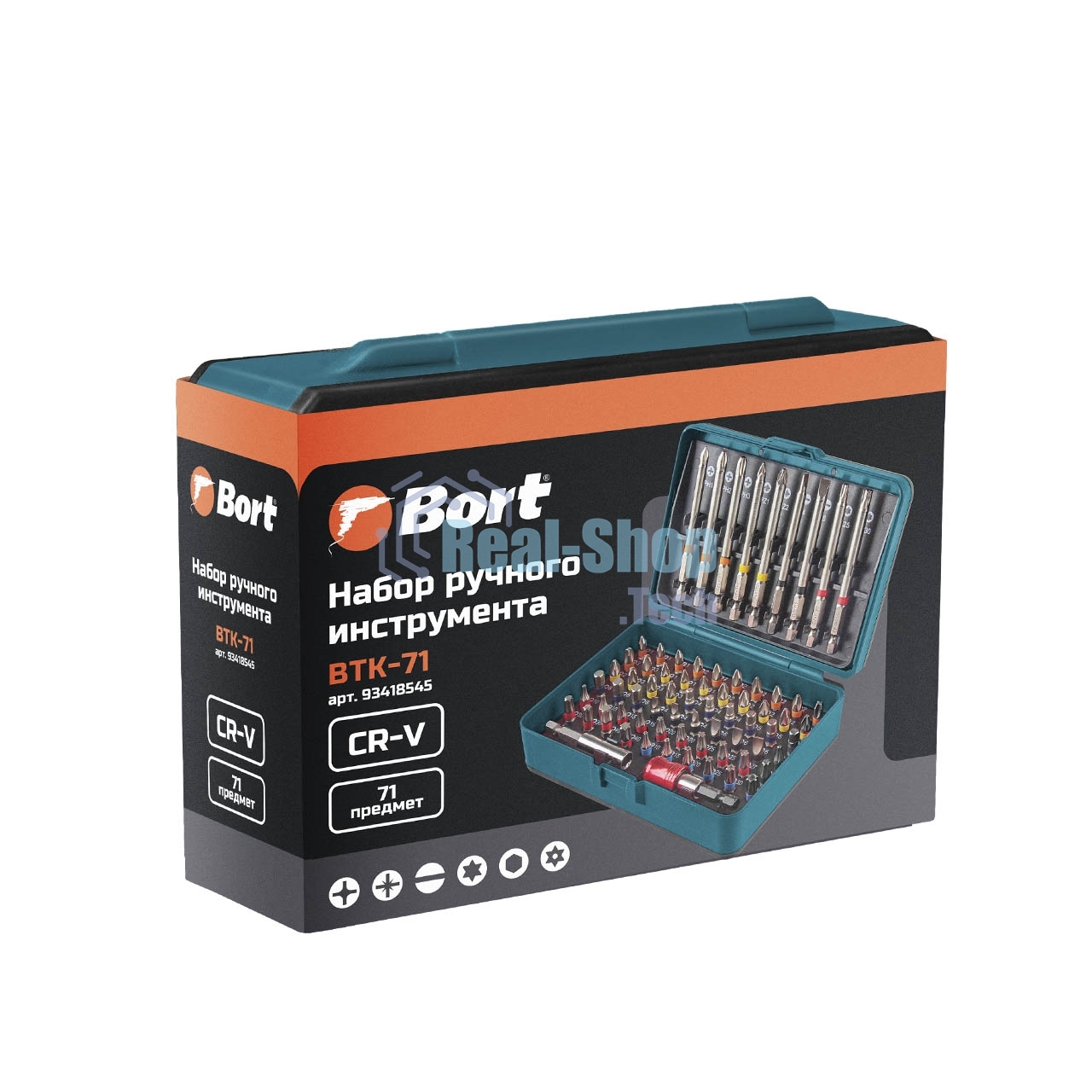 Набор бит Bort BTK-71 (71 предмет)