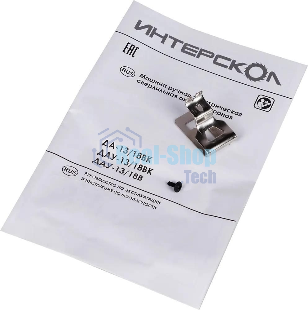 Дрель-шуруповерт аккумуляторная ИНТЕРСКОЛ ДАУ-13/18В, Аккумуляторный, 18В, Ударный, Кейс