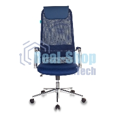 Кресло Бюрократ KB-9N/DB/TW-10N TW-01 TW-11 синий, сетка