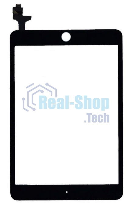 Сенсорное стекло (тачскрин) Ipad mini 3 (retina) + IC (A1599, A1600), черное