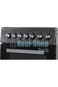 Плита электрическая Beko FSS57100GX серебристый, конфорок 4 шт, духовка 60 л, 50 см x 85 см x 60 см