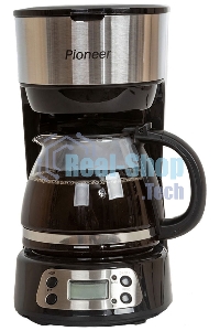 Кофеварка капельная Pioneer CM053D серебристый/черный, исп. кофе - молотый, 0.75 л, 600 Вт