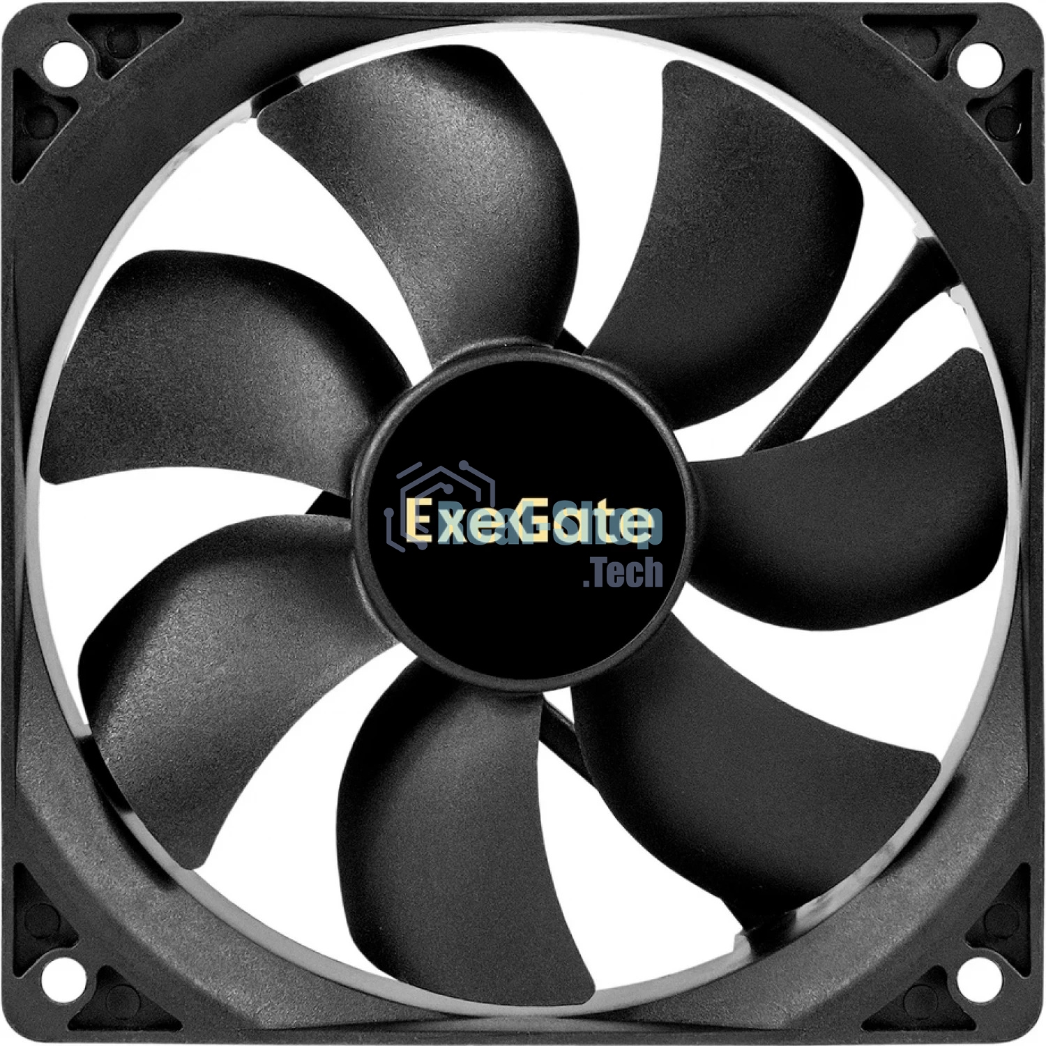 Вентилятор для корпуса ExeGate ExtraSilent ES12025S3P черный, 120 мм, 1300 об/мин, 22 дБ, 3 pin