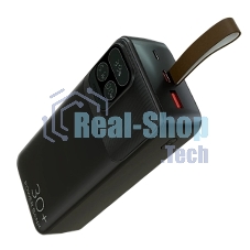Портативный аккумулятор More choice (4620202550637) PB55-30 с кабелем 1USB 3.0A 22.5W PD - 30000mAh черный