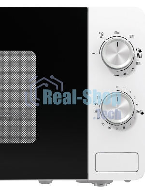 Микроволновая печь Gorenje MO20E2W белый, 20 л, 800 Вт, переключатели - поворотный механизм