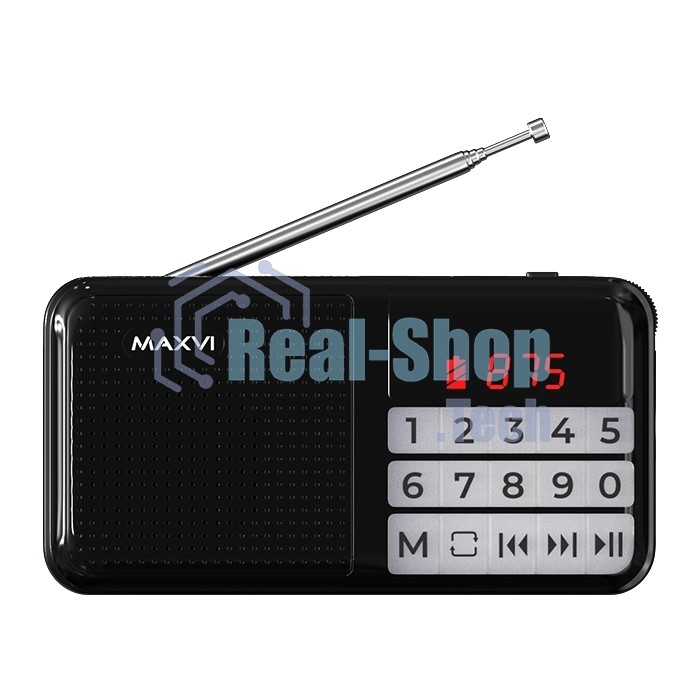 Радио FM-приемник Maxvi PR-02 черный. Цифровой приемник Maxvi PR-02 предназначен для прослушивания радио и музыки. Миниатюрный Maxvi PR-02 - удобный в переноске и помещается в карман. Можно использовать карты памяти microSD и внешний USB-накопитель для во