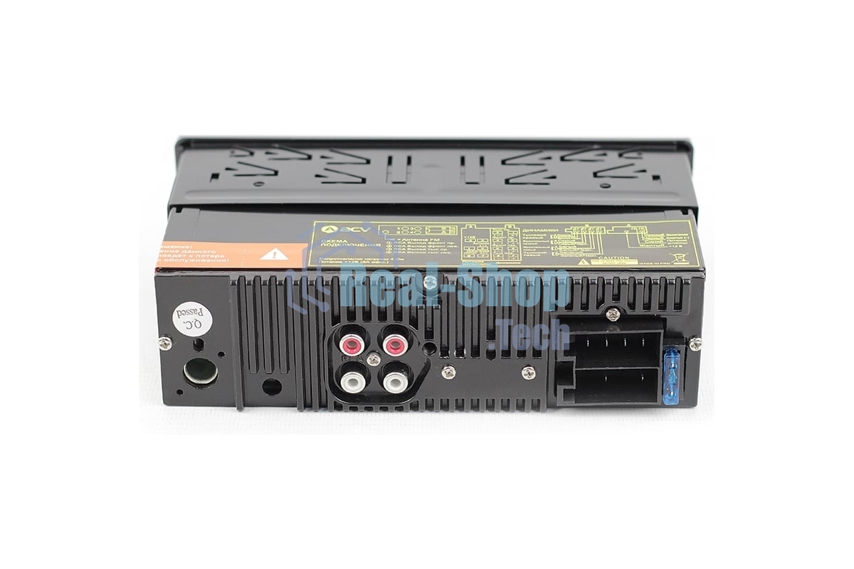 Автомагнитола ACV AVS-812BB, 1 DIN, Bluetooth, USB Type-A, AUX