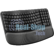 Клавиатура Logitech Wave Keys беспроводная, Bluetooth, радиоканал, серый