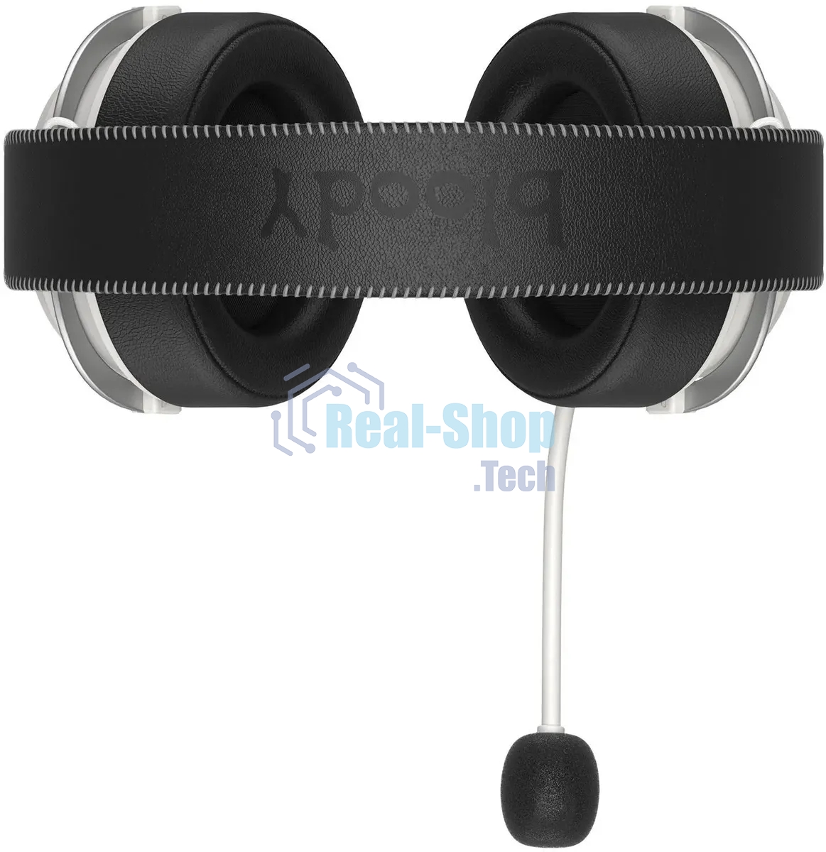 Гарнитура Bloody MR590 Sports Red белый/чёрный, беспроводная + проводная, Bluetooth, до 35 ч