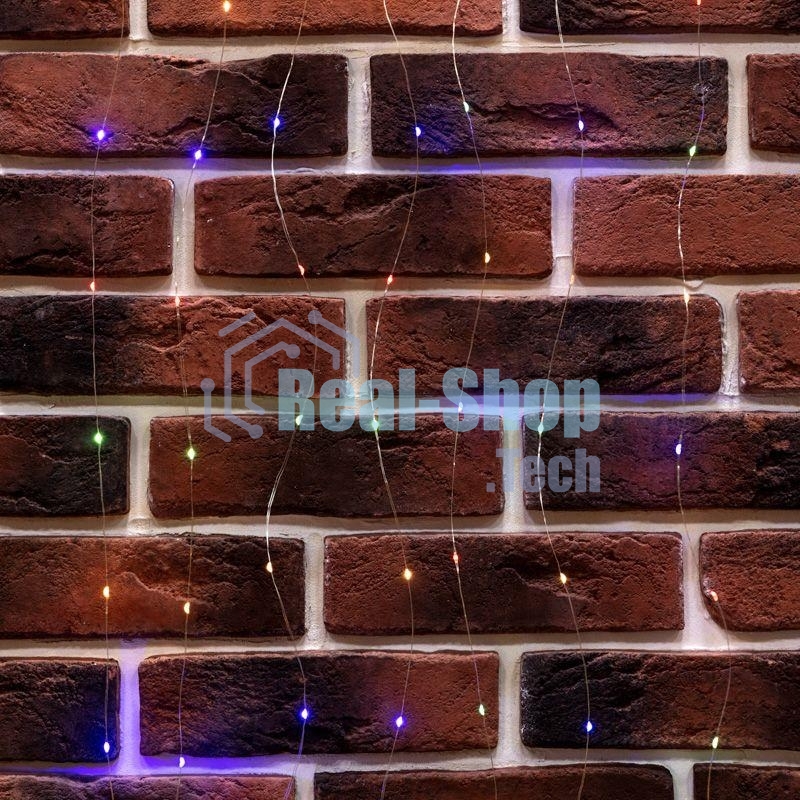Гирлянда Neon-night светодиодный занавес из росы 3х3м 300 LED IP20 USB + пульт управления с крючками для крепления мультиколор