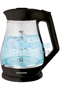 Чайник электрический Starwind SKS2035 1.7 л, 2200 Вт, черный