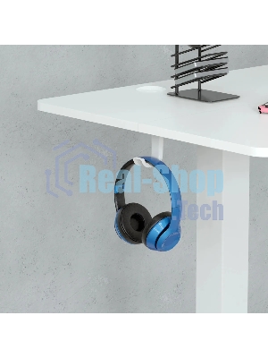 Стол компьютерный Cactus CS-EDL-WWT столешница ДСП, белый каркас белый