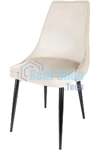 Стул для дома Бюрократ CH-K4 бежевый Holland 06 металл черный на ножках