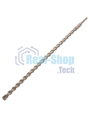 Бур по бетону Denzel двойная спираль, Cobalt W-tip, 20x600 мм, SDS PLUS