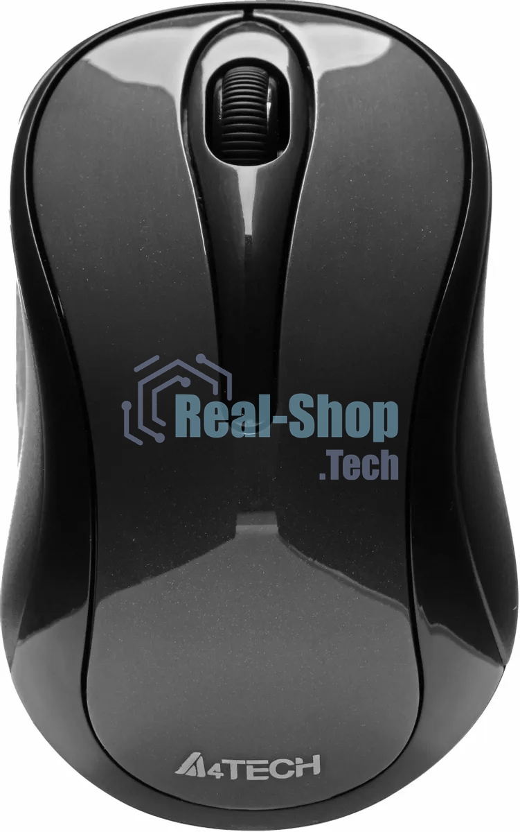 Мышь беспроводная A4Tech G3-280N серый глянец, 1200 dpi, радиоканал, USB, кнопки - 3