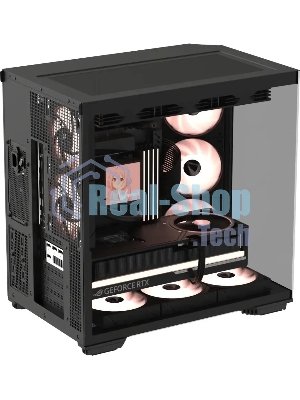 Компьютерный корпус Formula Crystal Z7 PA черный без БП ATX 5x120мм 1xUSB3.0 1xUSB3.1 audio bott PSU