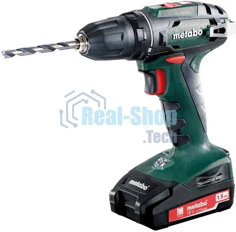 Дрель-шуруповерт Metabo BS 18 602207550 18 В, 1,5 Ач, 48 Нм, щеточный