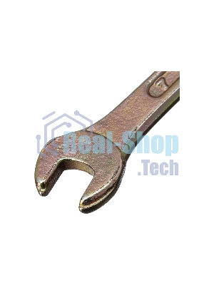 Ключ рожковый Сибртех, 6 х 7 мм, желтый цинк