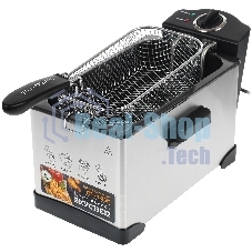Фритюрница Centek CT-1431 серебристый, 1800 Вт, 3.5 л, 1 кг, антипригарное покрытие