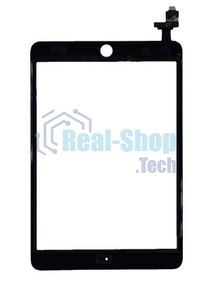 Сенсорное стекло (тачскрин) Ipad mini 3 (retina) + IC (A1599, A1600), черное