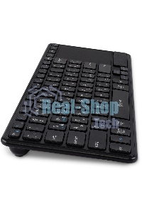 Клавиатура беспроводная Oklick K614W черный USB slim Multimedia Touch (1979327)