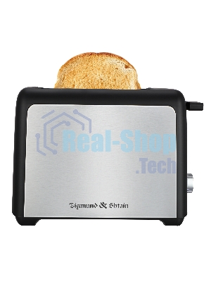 Тостер Zigmund & Shtain ST-93 чёрный/стальной, 1000 Вт, 2 слота