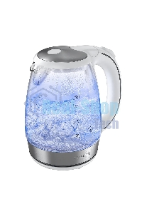 Чайник электрический Scarlett SC-EK27G104 1.7л. 2200Вт белый корпус: стекло/пластик