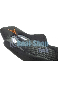 Кресло игровое Knight ARMOR черный, ромбик, эко.кожа, с подголовником, крестовина металл