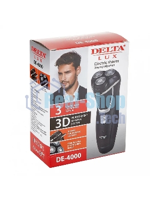 Электробритва для мужчин электрическая Delta LUX DE-4000 черный